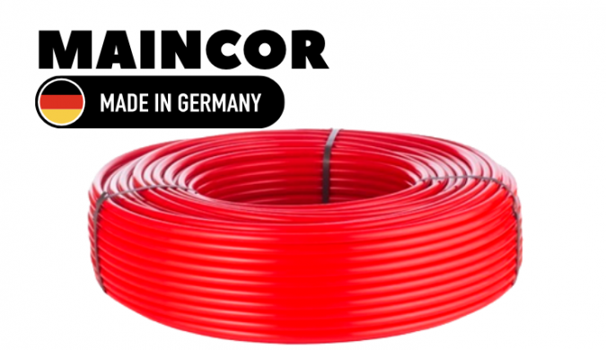 Пластиковая труба для теплого пола Maincor PE-RT/EVOH/PE-RT 16*2 160м цвет красный фото 1