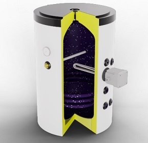 Бойлер косвенного нагрева S-TANK P Easy (эмалированный) 130л фото 1